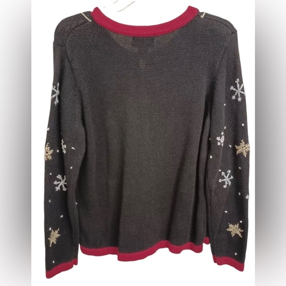 Basic Editions Holiday Christmas Sweater Womens Size XL - Picture 6 of 6